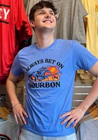 Kentucky Blue Bet on Bourbon Short Sleeve Fashion T Shirt