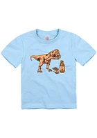 Kansas City Toddler Light Blue BBQ Trex Short Sleeve T-Shirt