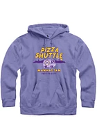 Rally Manhattan Mens Purple Pizza Shuttle Van Long Sleeve Hoodie