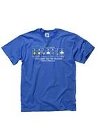 Kansas Blue Weather Forecast Short Sleeve Fashion T Shirt