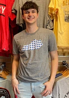 Kentucky Grey State Plaid Short Sleeve Fashion T Shirt