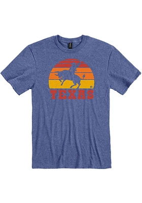 Texas Blue Cowboy Sunset Short Sleeve Fashion T Shirt