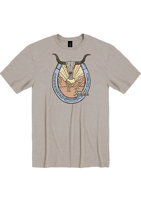 Texas Tan Horseshoe Short Sleeve Fashion T Shirt