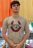 Kentucky Oatmeal Horseshoe Roses Short Sleeve Fashion T Shirt