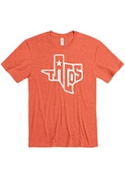 Texas Orange State Shape Taco Short Sleeve Fashion T Shirt
