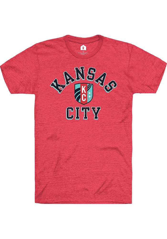 Rally KC Current Red Heart and Soul Short Sleeve Fashion T Shirt