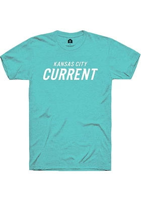 Rally KC Current Teal Wordmark Short Sleeve T Shirt