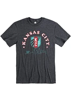 Rally KC Current Grey Skyline Short Sleeve Fashion T Shirt