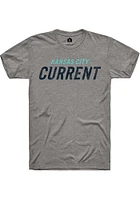 Rally KC Current Grey Wordmark Short Sleeve Fashion T Shirt