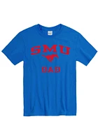 SMU Mustangs Blue Dad Short Sleeve T Shirt