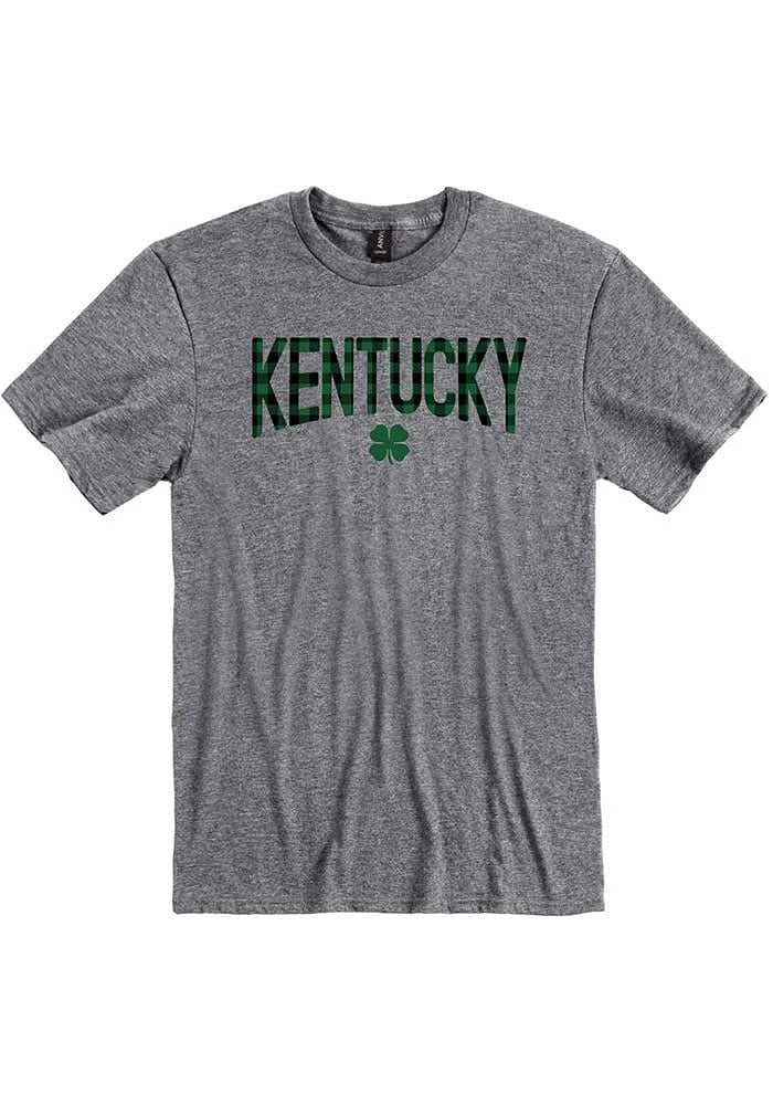 Kentucky Graphite Wordmark Shamrock Short Sleeve Fashion T Shirt