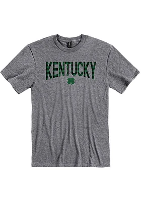 Kentucky Graphite Wordmark Shamrock Short Sleeve Fashion T Shirt