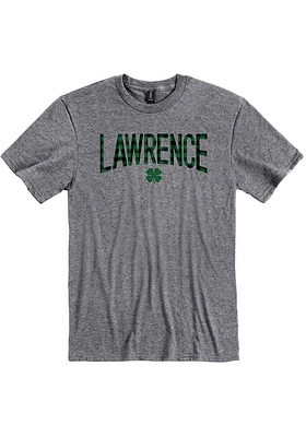 Lawrence Graphite Wordmark Shamrock Short Sleeve Fashion T Shirt