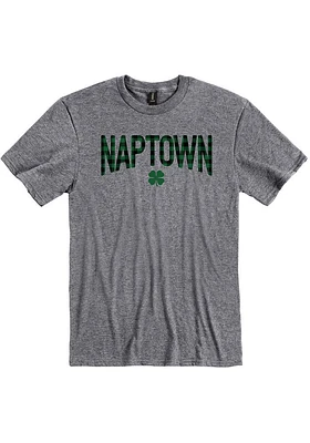 Indianapolis Graphite Wordmark Shamrock Short Sleeve Fashion T Shirt