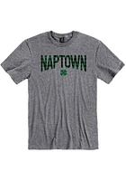 Indianapolis Graphite Wordmark Shamrock Short Sleeve Fashion T Shirt