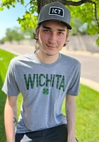 Wichita Graphite Wordmark Shamrock Short Sleeve Fashion T Shirt