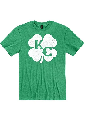 Kansas City Green KC Shamrock Short Sleeve Fashion T Shirt