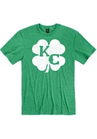 Kansas City Green KC Shamrock Short Sleeve Fashion T Shirt