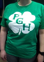 Pittsburgh Green PGH Shamrock Short Sleeve Fashion T Shirt