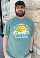 Texas Green Lonestar State Landscape Short Sleeve T Shirt