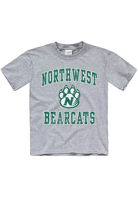 Northwest Missouri State Bearcats Youth Grey No 1 Design Short Sleeve T-Shirt