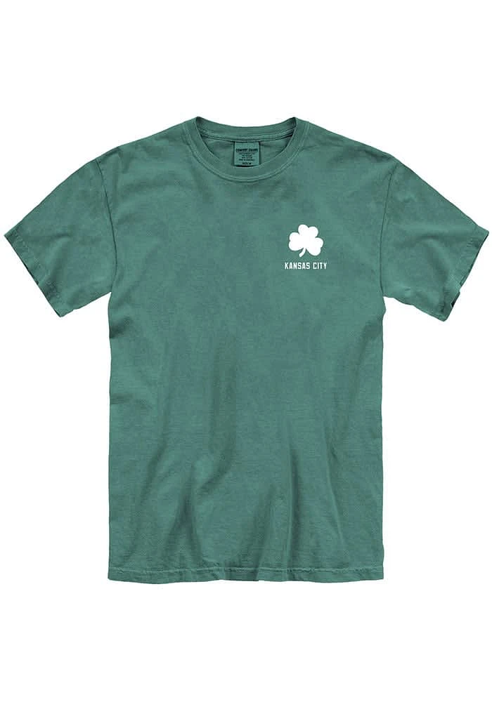 Kansas City Green Shamrock Wordmark Short Sleeve T Shirt