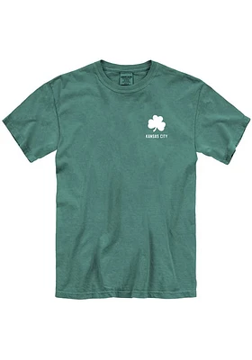 Kansas City Green Shamrock Wordmark Short Sleeve T Shirt