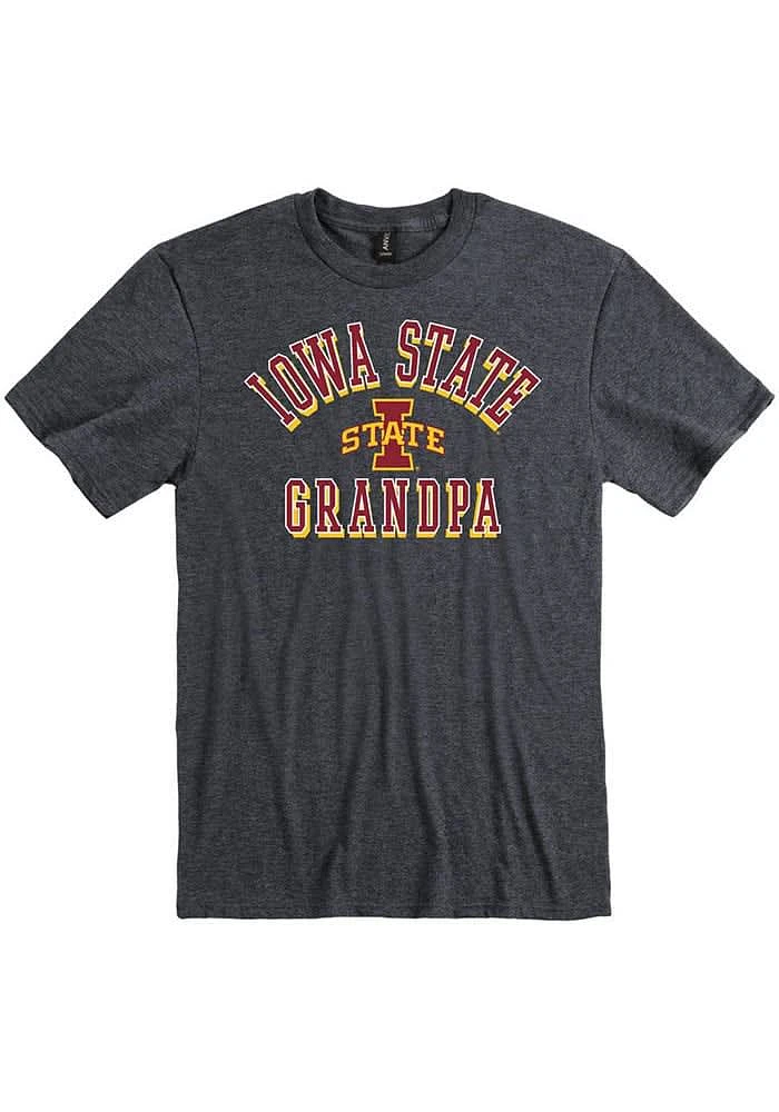 Iowa State Cyclones Charcoal Grandpa Short Sleeve T Shirt