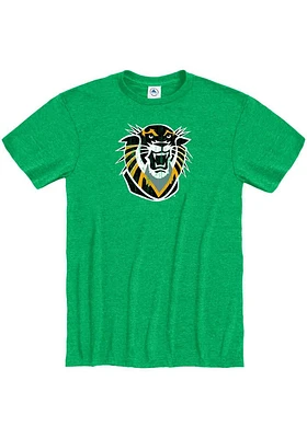 Fort Hays State Tigers Kelly Green Primary Team Logo Short Sleeve T Shirt