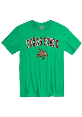 Texas State Bobcats Kelly Green Arch Practice Short Sleeve T Shirt