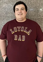 Loyola Ramblers Maroon Dad Number One Design Short Sleeve T Shirt