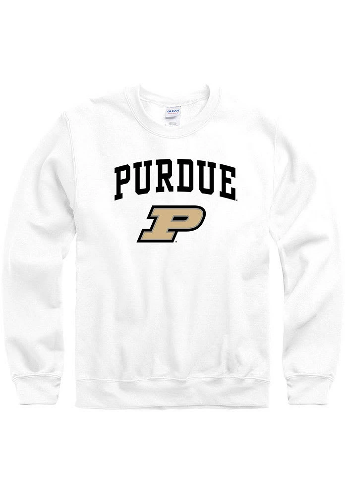 Purdue Boilermakers Mens Arch Mascot Long Sleeve Crew Sweatshirt
