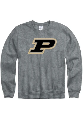 Purdue Boilermakers Mens Primary Team Logo Long Sleeve Crew Sweatshirt