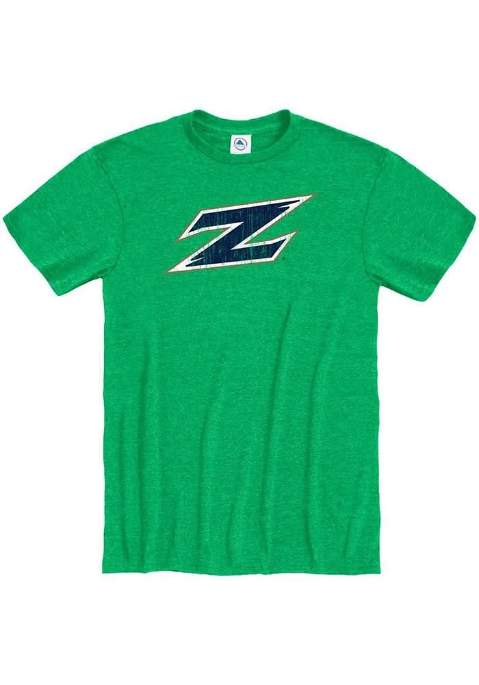 Akron Zips Green Primary Team Logo Short Sleeve T Shirt