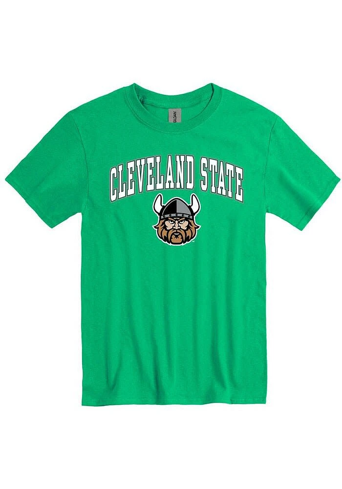 Cleveland State Vikings Kelly Green Arch Practice Short Sleeve T Shirt