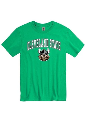 Cleveland State Vikings Kelly Green Arch Practice Short Sleeve T Shirt