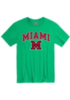 Miami RedHawks Kelly Green Arch Practice Short Sleeve T Shirt