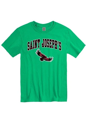 Saint Josephs Hawks Kelly Green Arch Practice Short Sleeve T Shirt