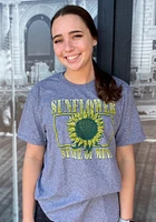 Kansas Graphite Sunflower State of Mind Short Sleeve Fashion T Shirt