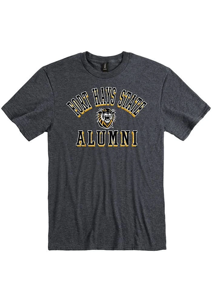 Fort Hays State Tigers Charcoal Alumni Number One Short Sleeve T Shirt