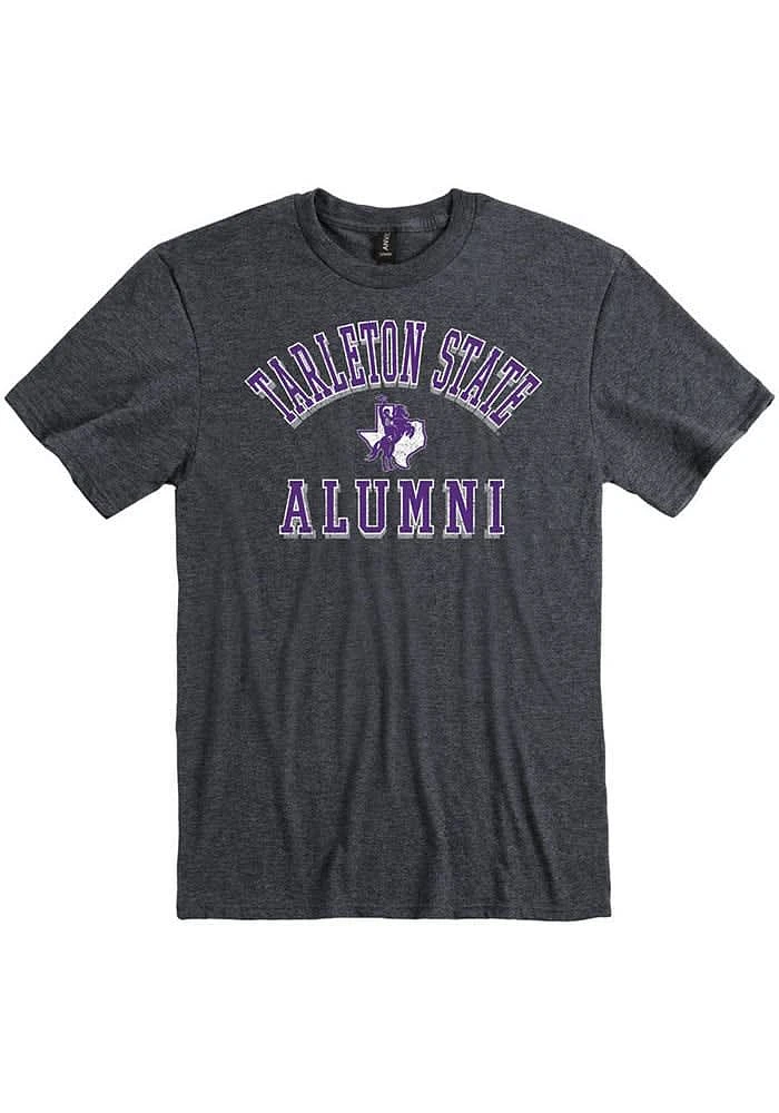 Tarleton State Texans Charcoal Alumni Number One Short Sleeve T Shirt