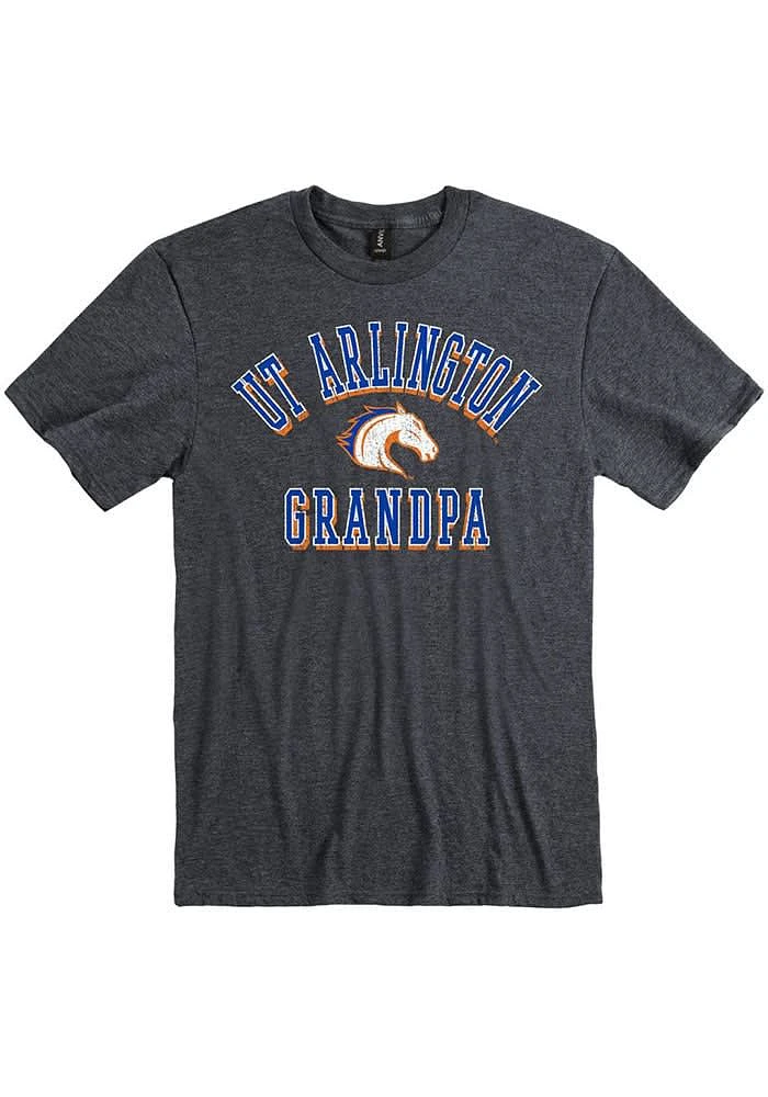 UTA Mavericks Charcoal Grandpa Number One Short Sleeve T Shirt