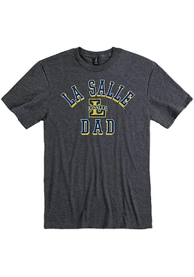 La Salle Explorers Charcoal Dad Number One Short Sleeve T Shirt