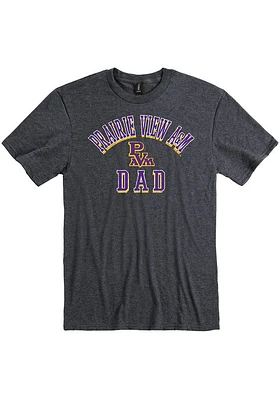 Prairie View A&M Panthers Charcoal Dad Number One Short Sleeve T Shirt