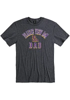 Prairie View A&M Panthers Charcoal Dad Number One Short Sleeve T Shirt