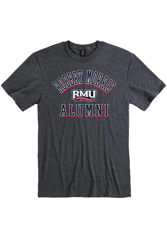 Robert Morris Colonials Charcoal Alumni Number One Short Sleeve T Shirt