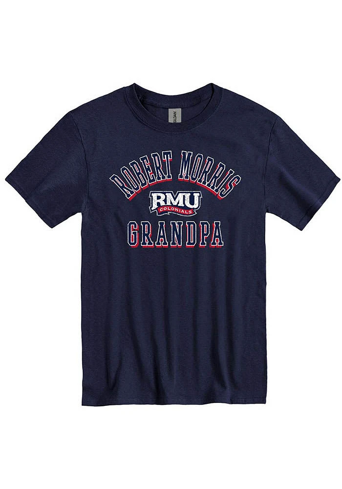 Robert Morris Colonials Navy Blue Grandpa No1 Short Sleeve T Shirt