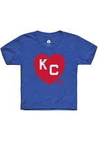 Rally Kansas City Monarchs Youth Heart Graphic Short Sleeve T-Shirt