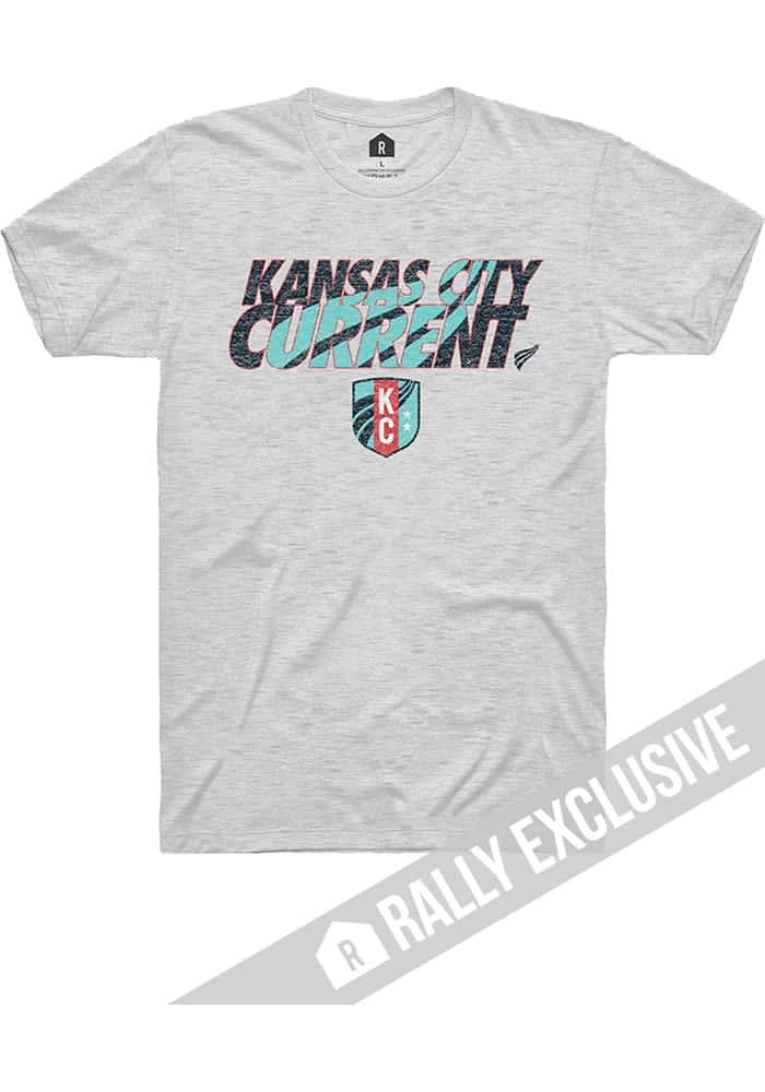 Rally KC Current Ash Wordmark Wave Short Sleeve T Shirt