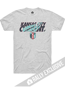 Rally KC Current Ash Wordmark Wave Short Sleeve T Shirt